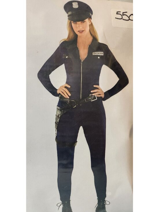 Amscan Other - Sexy Jumpsuit Police Commanding Officer 3PC Catsuit XL XLARGE 14 - 16 NEW